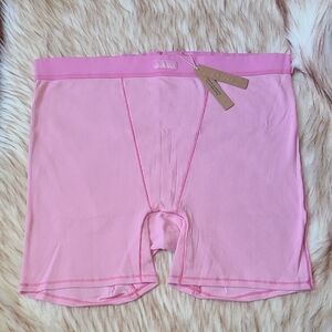 NWT SKIMS Cotton Rib Boxer Size 2X Bubble Gum